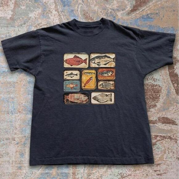 Other - Fish Tin Can Graphic Tee